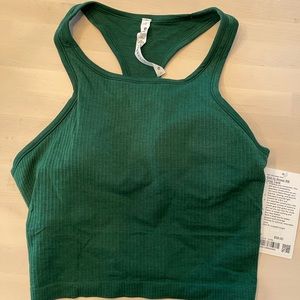 NWT Lululemon Ebb to Street Ribbed Crop Tank